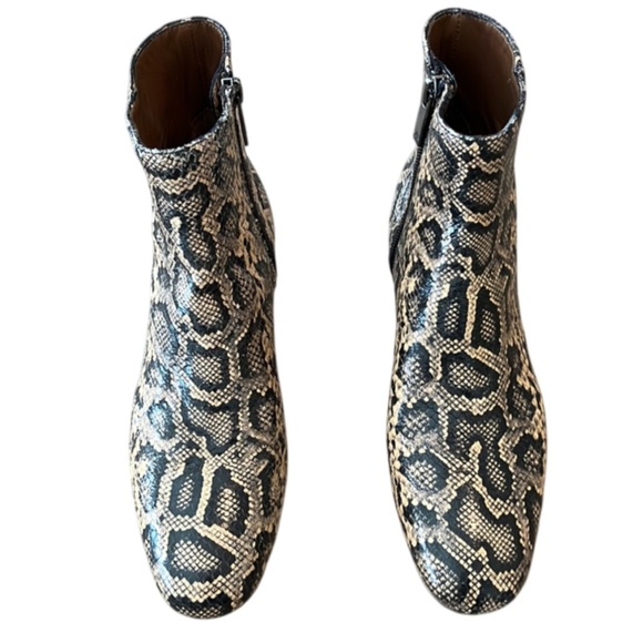 Aquatalia Ulyssa Snakeskin Ankle Wedge/Booties  Size 7 - Picture 2 of 11